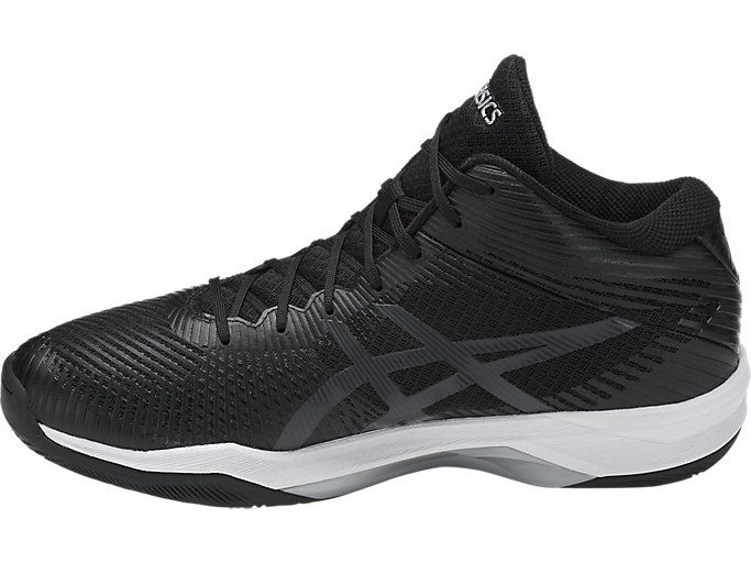 Black / Dark Grey / White Asics Volley Elite FF MT Men's Volleyball Shoes | HSME8716