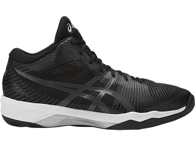 Black / Dark Grey / White Asics Volley Elite FF MT Men\'s Volleyball Shoes | HSME8716