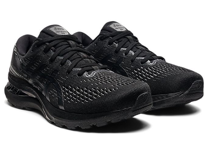 Black / Deep Grey Asics GEL-KAYANO 28 Men's Running Shoes | CVIM1560