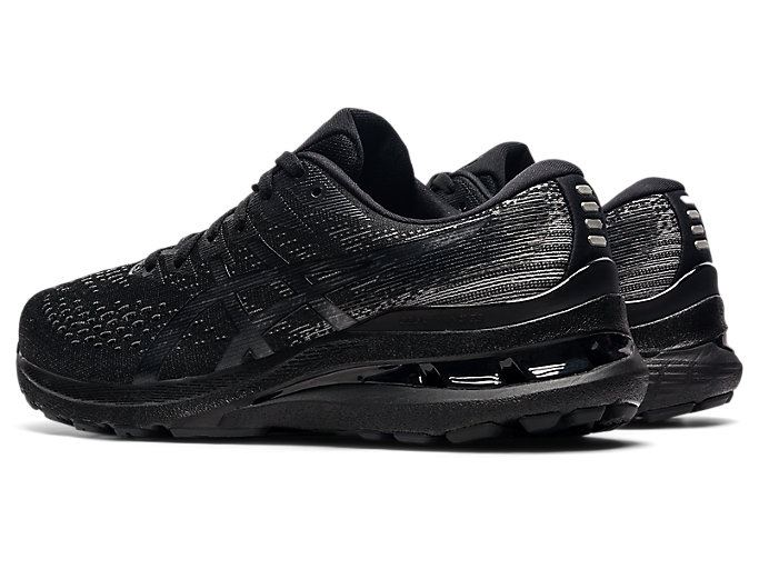 Black / Deep Grey Asics GEL-KAYANO 28 Women's Running Shoes | XYYR4554