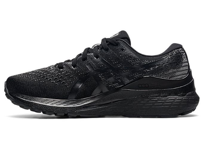 Black / Deep Grey Asics GEL-KAYANO 28 Women's Running Shoes | XYYR4554