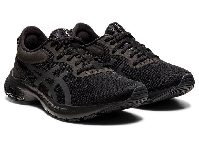 Black / Deep Grey Asics GEL-KUMO LYTE 2 Women's Running Shoes | LUJX1788