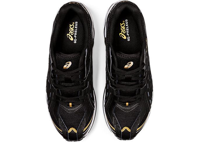 Black / Gold Asics GEL-PRELEUS Men's Sneakers | RBCX3848