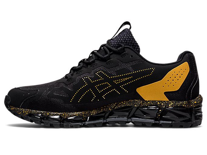 Black / Gold Asics GEL-QUANTUM 360 6 Men's Sneakers | TVED8271