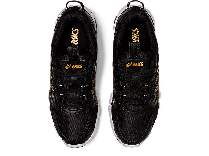 Black / Gold Asics GEL-QUANTUM 90 3 GS Kids' Sneakers | YIDC4054