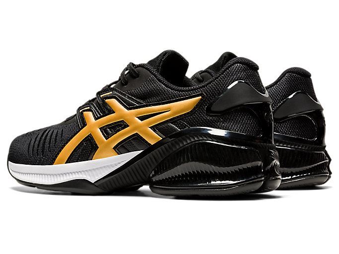 Black / Gold Asics GEL-QUANTUM INFINITY JIN Women's Sneakers | BIXV0570