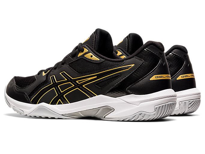 Black / Gold Asics GEL-ROCKET 10 Men's Volleyball Shoes | TYCO4479