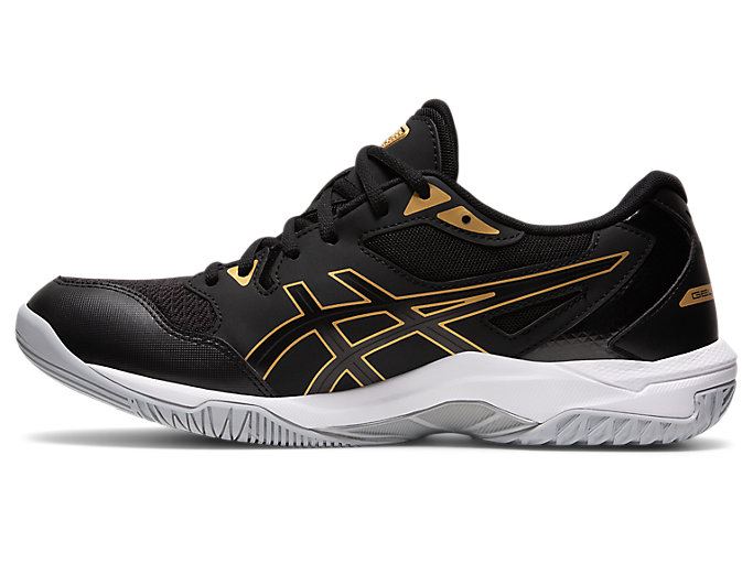 Black / Gold Asics GEL-ROCKET 10 Men's Volleyball Shoes | TYCO4479