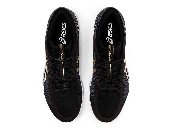 Black / Gold Asics LYTERACER 2 Men's Running Shoes | UKDP2578