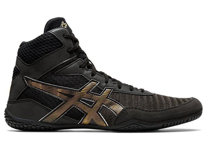 Black / Gold Asics MATCONTROL 2 L.E. LITE-SHOW Men\'s Wrestling Shoes | MIMT0522