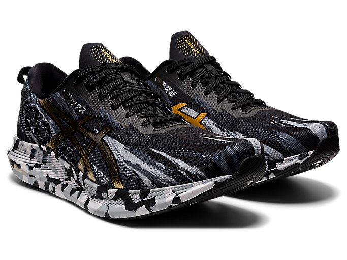 Black / Gold Asics NOOSA TRI 13 Men's Running Shoes | SCSY2140