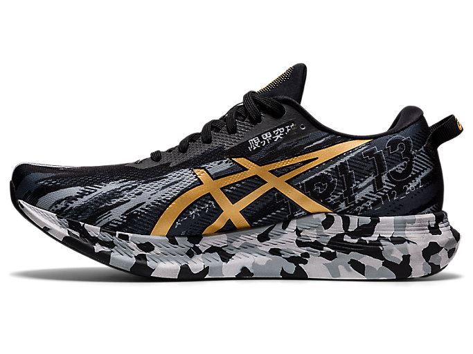 Black / Gold Asics NOOSA TRI 13 Men's Running Shoes | SCSY2140