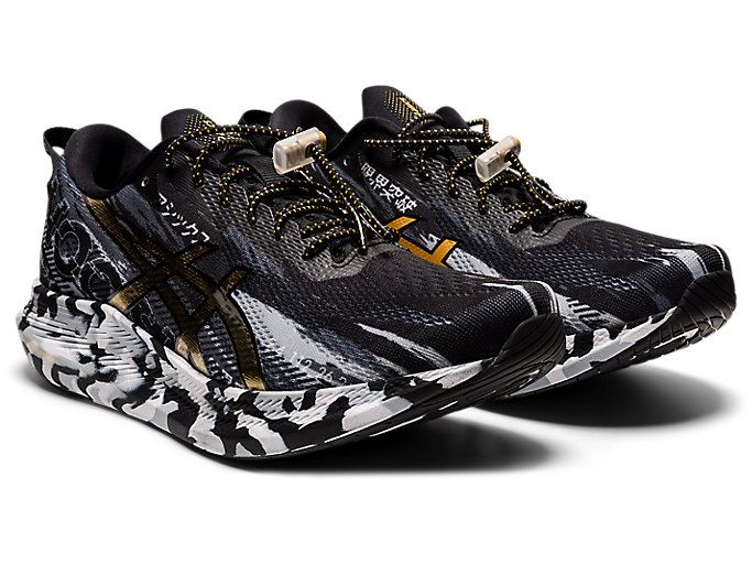 Black / Gold Asics NOOSA TRI 13 Women's Running Shoes | JOJF8822