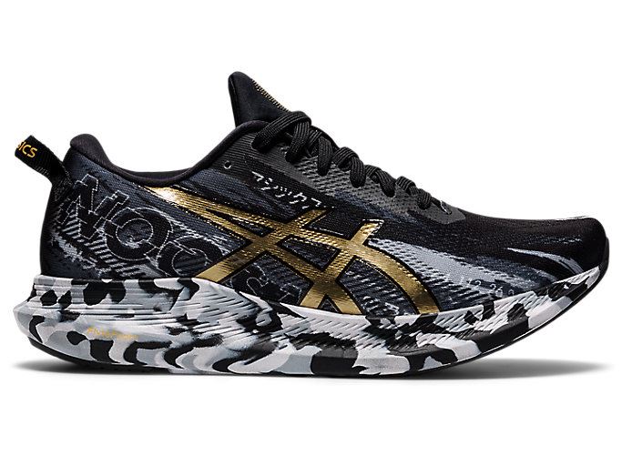 Black / Gold Asics NOOSA TRI 13 Women's Running Shoes | JOJF8822