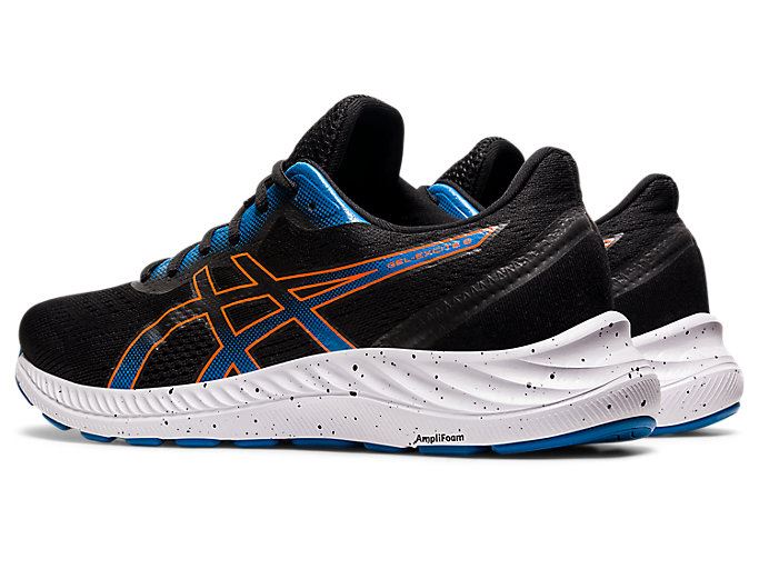 Black / Gold Orange Asics GEL-EXCITE 8 Men's Running Shoes | PCSF3370