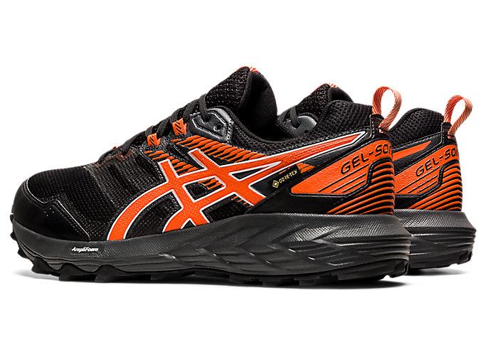 Black / Gold Orange Asics GEL-SONOMA 6 G-TX Men's Trail Running Shoes | FDZW1078