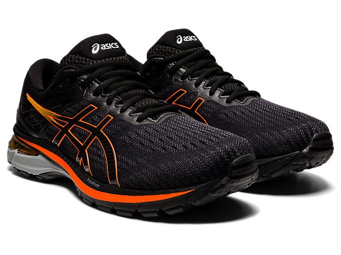 Black / Gold Orange Asics GT-2000 9 G-TX Men's Running Shoes | QYPR4137