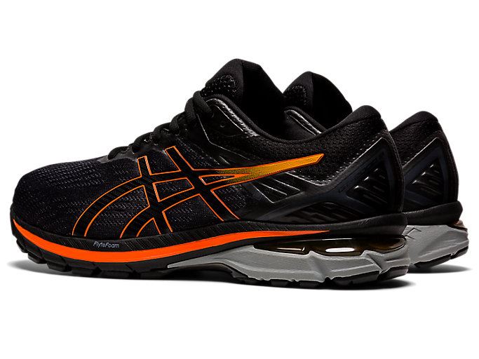 Black / Gold Orange Asics GT-2000 9 G-TX Men's Running Shoes | QYPR4137