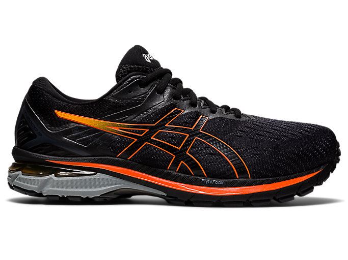 Black / Gold Orange Asics GT-2000 9 G-TX Men's Running Shoes | QYPR4137