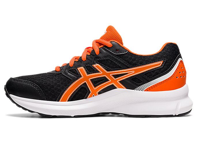 Black / Gold Orange Asics JOLT 3 GS Kids' Sneakers | LIDK0903