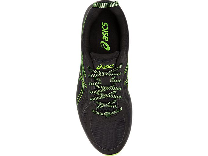 Black / Green Asics Frequent Trail Men's Running Shoes | SRNA2759