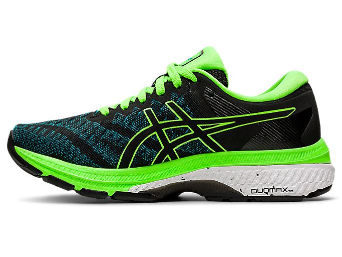 Black / Green Asics GEL-KAYANO 27 GS Kids' Sneakers | XVZL1003