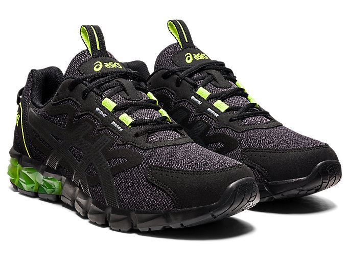 Black / Green Asics GEL-QUANTUM 90 3 Men's Sneakers | MWEU5116