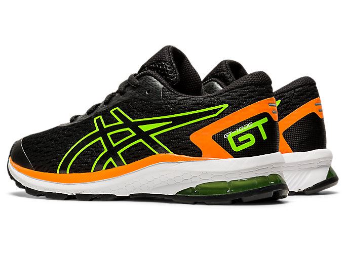 Black / Green Asics GT-1000 9 GS Kids' Sneakers | FSQA4945