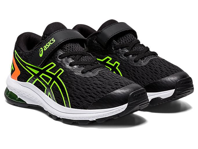 Black / Green Asics GT-1000 9 PS Kids' Sneakers | XJNH5313