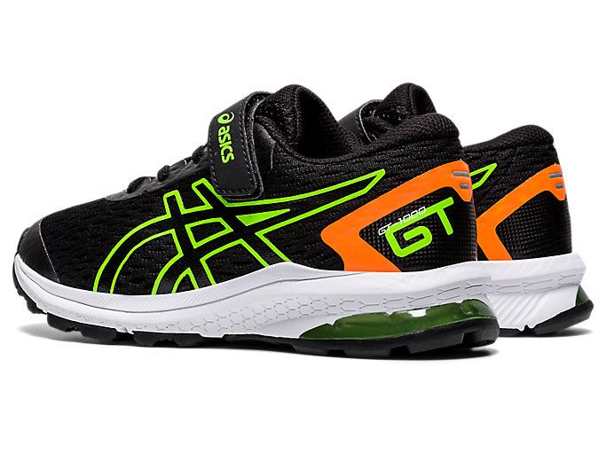 Black / Green Asics GT-1000 9 PS Kids' Sneakers | XJNH5313