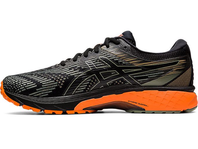 Black / Green Asics GT-2000 8 Trail Men's Trail Running Shoes | UQSK1313