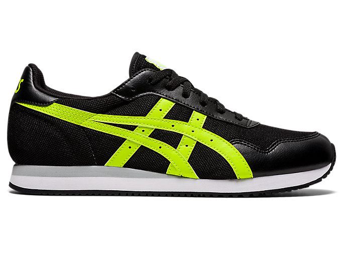 Black / Green Asics TIGER RUNNER Men\'s Sneakers | IBNC8239