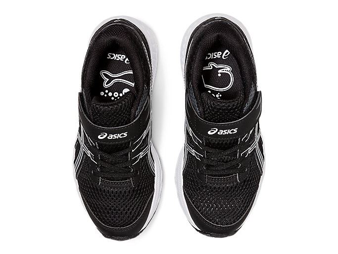 Black / Grey Asics Contend 6 PS Kids' Sneakers | IOFX8562