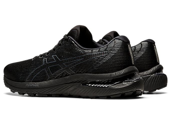 Black / Grey Asics GEL-CUMULUS 22 Women's Running Shoes | BYGD3125