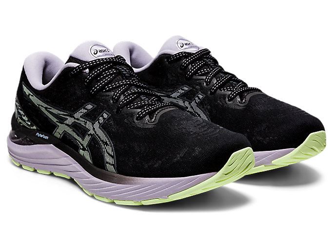 Black / Grey Asics GEL-CUMULUS 23 Women's Running Shoes | XBLI2252