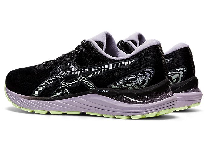 Black / Grey Asics GEL-CUMULUS 23 Women's Running Shoes | XBLI2252