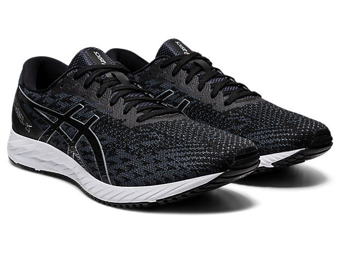 Black / Grey Asics GEL-DS Trainer 25 Men's Running Shoes | ATQU5420