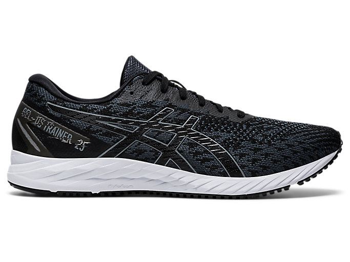 Black / Grey Asics GEL-DS Trainer 25 Men's Running Shoes | ATQU5420