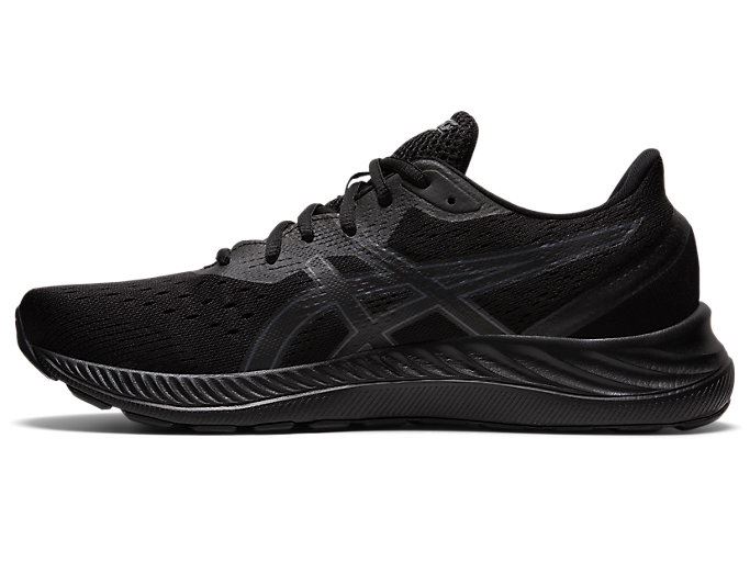 Black / Grey Asics GEL-EXCITE 8 Men's Running Shoes | PEHN0401