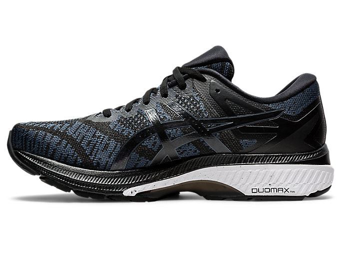 Black / Grey Asics GEL-KAYANO 27 MK Men's Running Shoes | ECRP3094