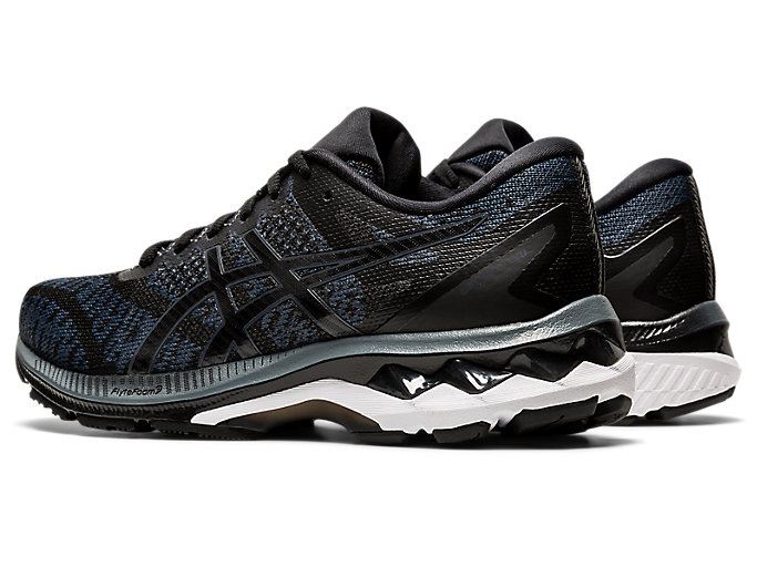 Black / Grey Asics GEL-KAYANO 27 MK Women's Running Shoes | KWBS8819