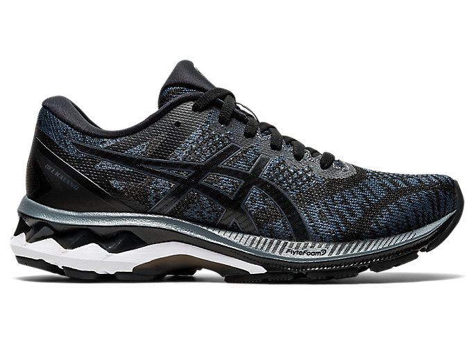 Black / Grey Asics GEL-KAYANO 27 MK Women's Running Shoes | KWBS8819