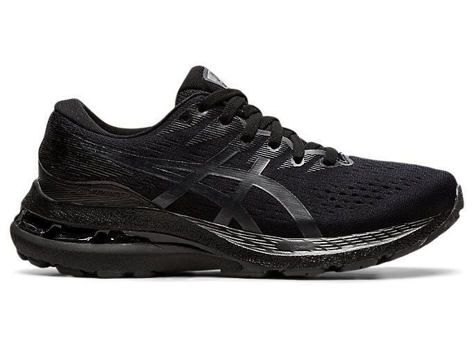 Black / Grey Asics GEL-KAYANO 28 GS Kids' Sneakers | UKTV9222