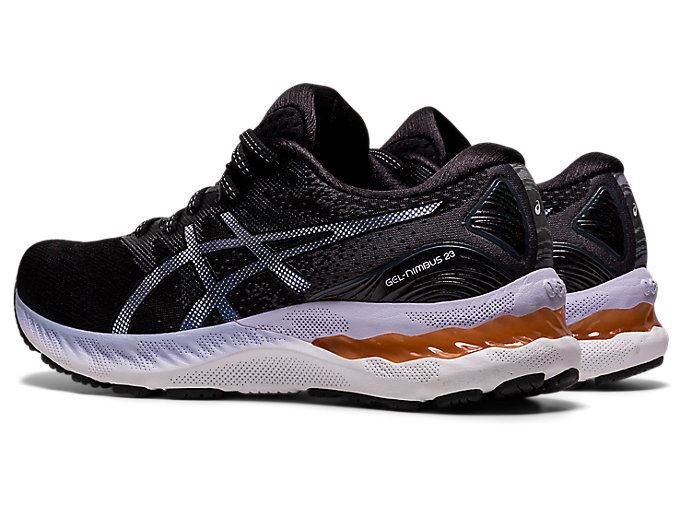 Black / Grey Asics GEL-NIMBUS 23 Women's Running Shoes | DAEH2189