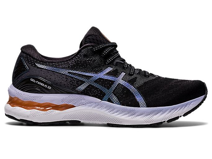 Black / Grey Asics GEL-NIMBUS 23 Women's Running Shoes | DAEH2189