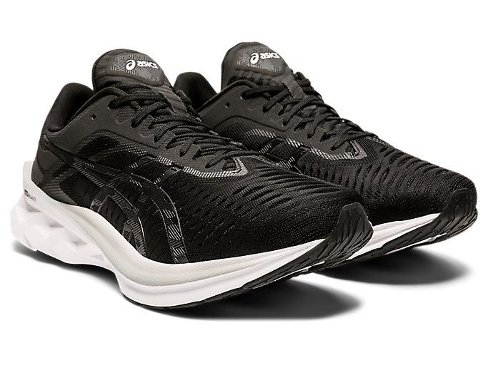 Black / Grey Asics NOVABLAST Men's Running Shoes | GYLJ2538