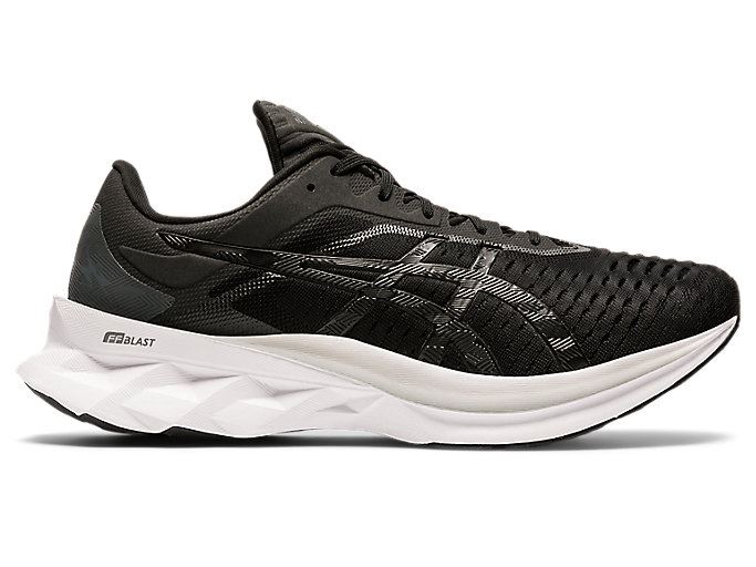 Black / Grey Asics NOVABLAST Men\'s Running Shoes | GYLJ2538