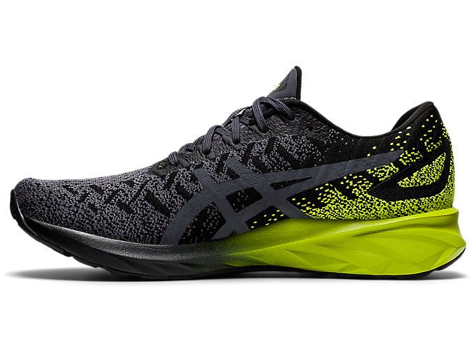 Black / Light Green Asics DYNABLAST Men's Running Shoes | LETA1187