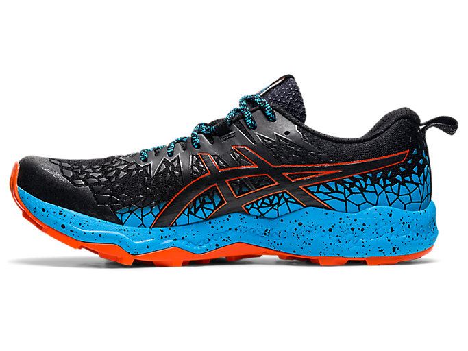 Black / Light Turquoise Asics FujiTrabuco Lyte Men's Trail Running Shoes | AIGB6142