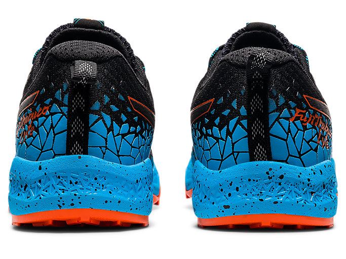 Black / Light Turquoise Asics FujiTrabuco Lyte Men's Trail Running Shoes | AIGB6142